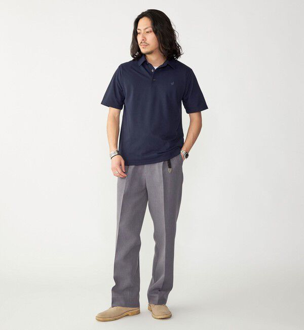 SHIPS「【WEB限定】SHIPS: 吸水速乾・UVケア Drymix（R）ワンポイントロゴ レギュラーカラー ポロシャツ」|ポロシャツ|