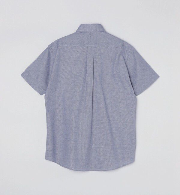 SHIPS「SHIPS: カラミ織り ボタンダウン 無地 半袖 シャツ」|シャツ・ブラウス|