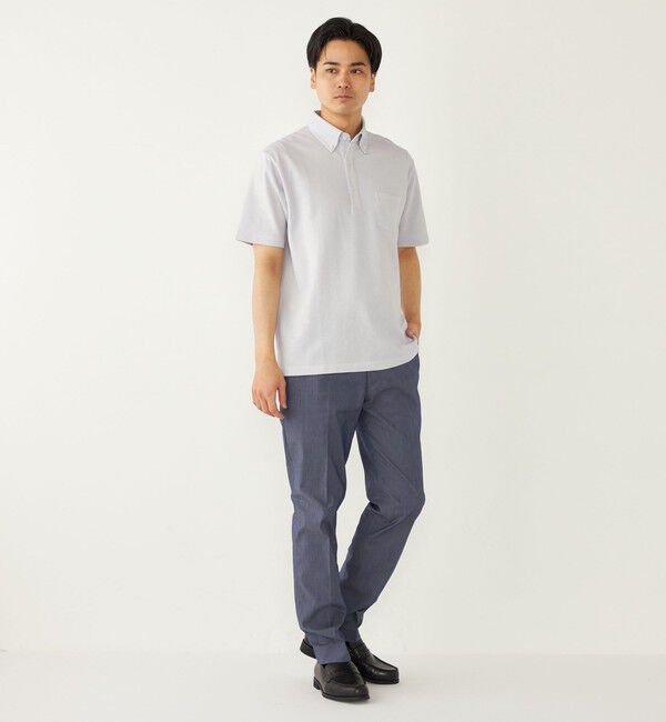 SHIPS Colors 「SHIPS Colors: 〈吸水速乾〉カノコ ボタンダウン 半袖 ポロシャツ」|ポロシャツ|