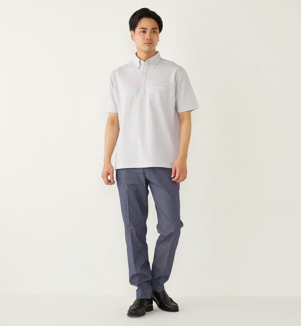 SHIPS Colors 「SHIPS Colors: 〈吸水速乾〉カノコ ボタンダウン 半袖 ポロシャツ」|ポロシャツ|