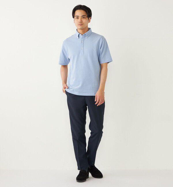 SHIPS Colors 「SHIPS Colors: 〈吸水速乾〉カノコ ボタンダウン 半袖 ポロシャツ」|ポロシャツ|