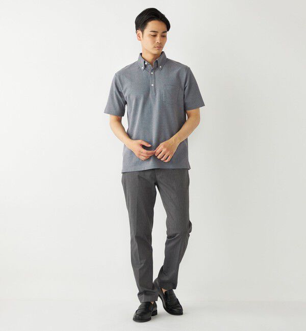 SHIPS Colors 「SHIPS Colors: 〈吸水速乾〉カノコ ボタンダウン 半袖 ポロシャツ」|ポロシャツ|