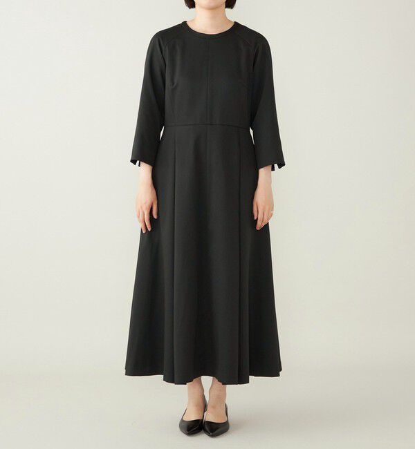 quaranciel「quaranciel:〈洗濯機可能〉クルーネック フレア ワンピース」|ワンピース|