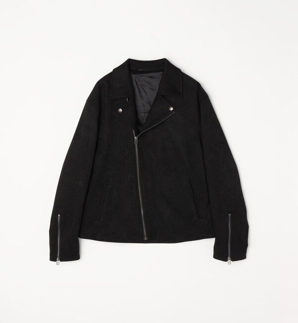 SHIPS any「SHIPS any: フェイク スエード (ポリエステル) ダブルライダース ジャケット◇」|ライダースジャケット|