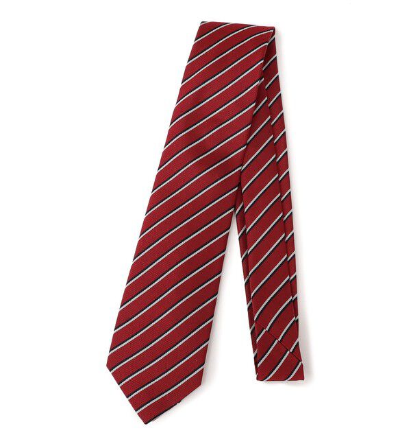 SHIPS KIDS「SHIPS KIDS:ストライプ柄 ネクタイ」|ネクタイ・蝶ネクタイ|レッド系
