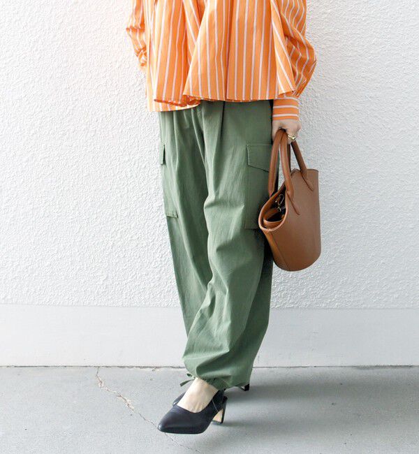 SHIPS any「SHIPS any:〈洗濯機可能〉オーバーダイ イージー カーゴパンツ」|カーゴ|