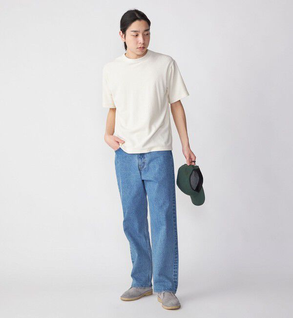 SHIPS「SHIPS:〈抗菌・防臭〉PLA ポリ乳酸 パイル クルーネック Tシャツ」|Tシャツ・カットソー|