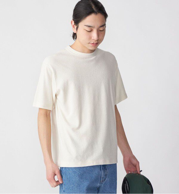 SHIPS「SHIPS:〈抗菌・防臭〉PLA ポリ乳酸 パイル クルーネック Tシャツ」|Tシャツ・カットソー|