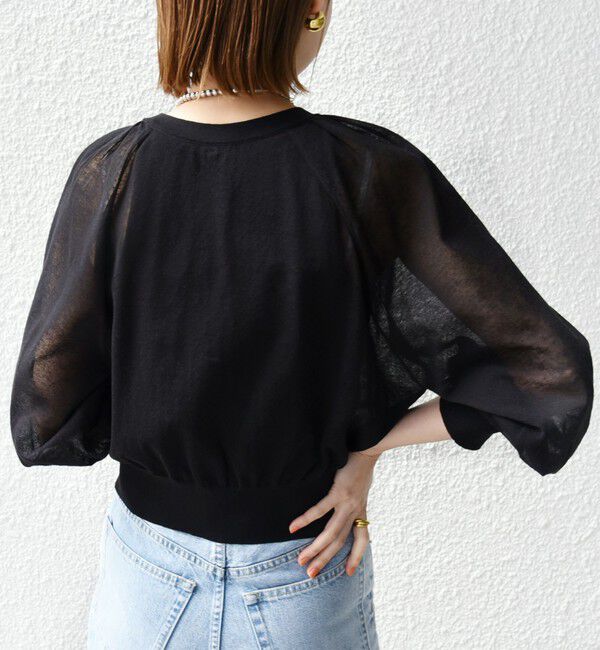 SHIPS for women「〈手洗い可能〉2WAY シアー カーディガン」|カーディガン|