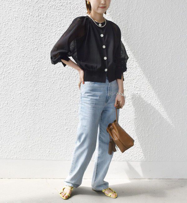 SHIPS for women「〈手洗い可能〉2WAY シアー カーディガン」|カーディガン|