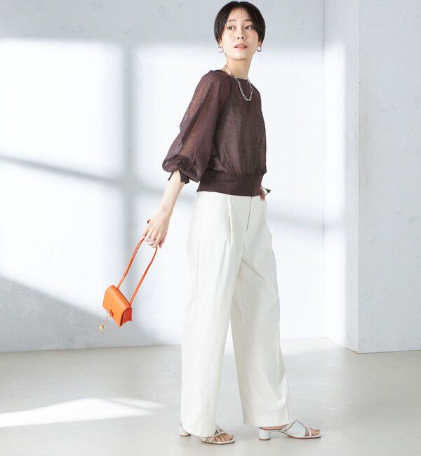 SHIPS for women「〈手洗い可能〉2WAY シアー カーディガン」|カーディガン|