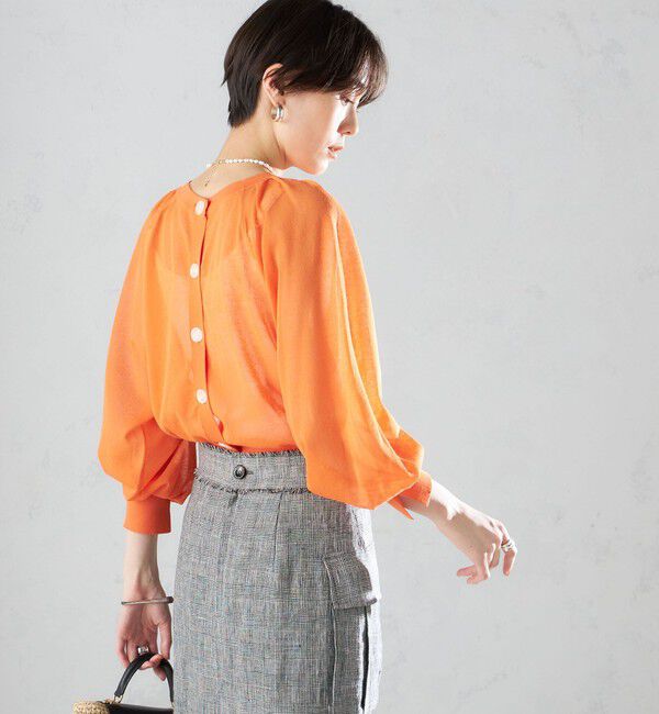 SHIPS for women「〈手洗い可能〉2WAY シアー カーディガン」|カーディガン|