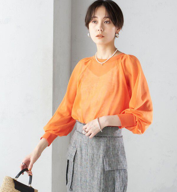 SHIPS for women「〈手洗い可能〉2WAY シアー カーディガン」|カーディガン|