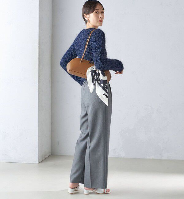 SHIPS for women「〈手洗い可能〉ラメ ニット 配色 カーディガン」|カーディガン|