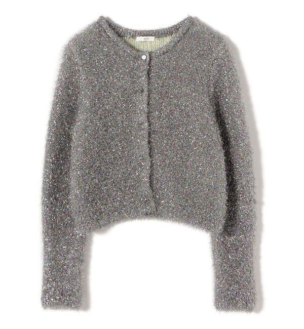 SHIPS for women「〈手洗い可能〉ラメ ニット 配色 カーディガン」|カーディガン|