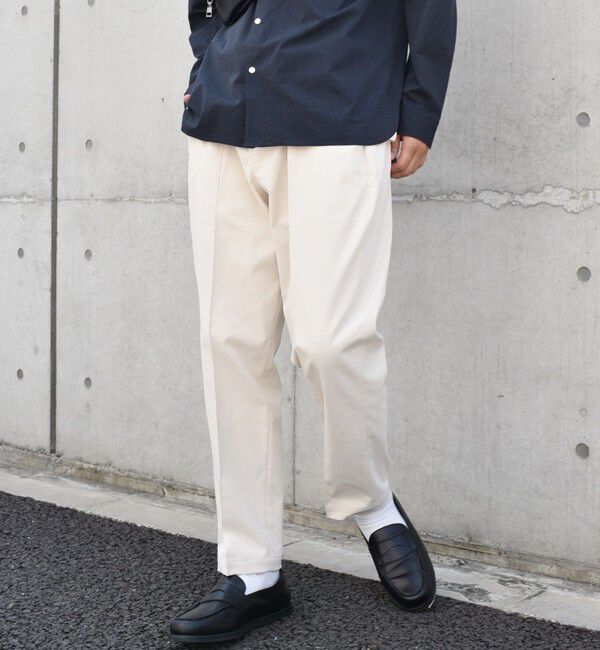 SHIPS any「SHIPS any: 〈洗濯機可能〉センタークリース ステッチ テーパード イージー チノパンツ◇」|チノ|