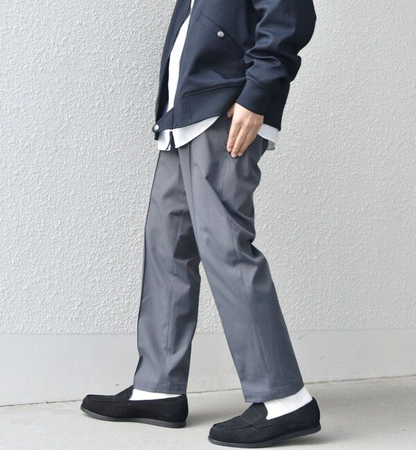 SHIPS any「SHIPS any: 〈洗濯機可能〉センタークリース ステッチ テーパード イージー チノパンツ◇」|チノ|ダークグレー