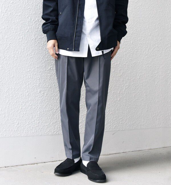 SHIPS any「SHIPS any: 〈洗濯機可能〉センタークリース ステッチ テーパード イージー チノパンツ◇」|チノ|