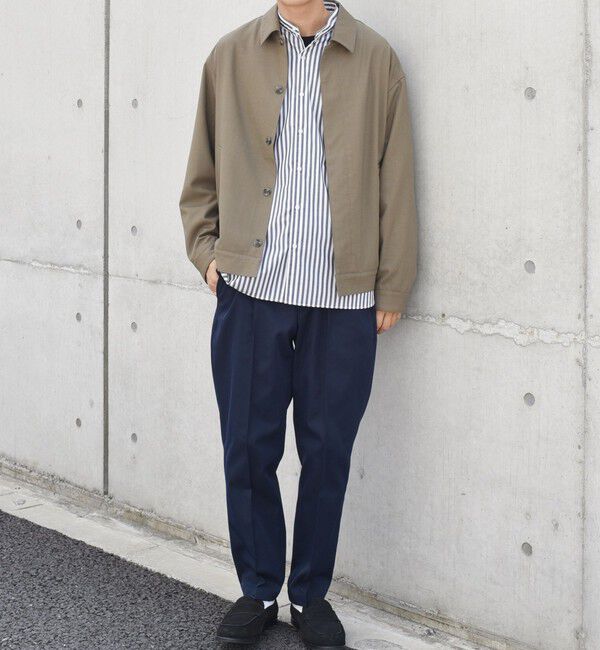 SHIPS any「SHIPS any: 〈洗濯機可能〉センタークリース ステッチ テーパード イージー チノパンツ◇」|チノ|