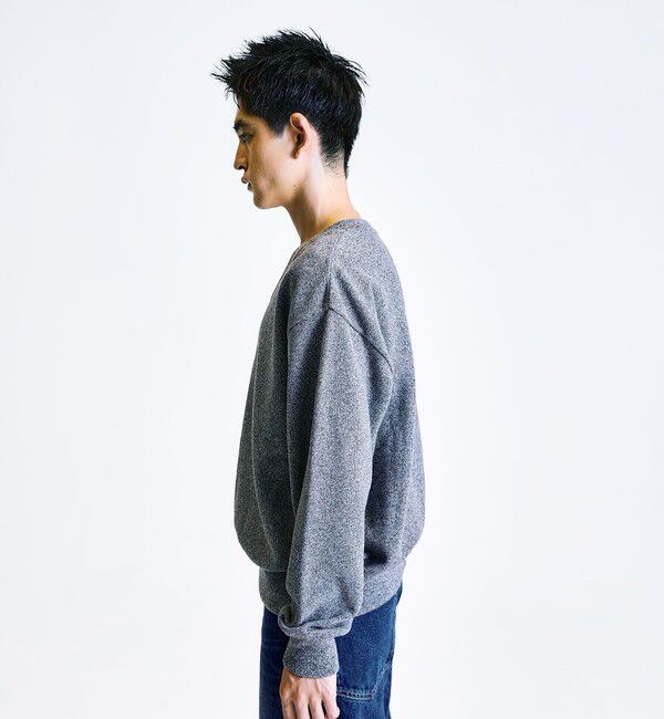 SHIPS「【City Ambient Products別注】crepuscule: LIGHT MOSS STITCH Vネックニット」|ニット・セーター|
