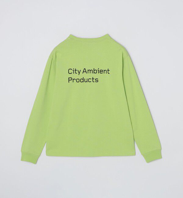 SHIPS「City Ambient Products: スタンダード ロゴ プリント ロングスリーブ Tシャツ」|Tシャツ・カットソー|
