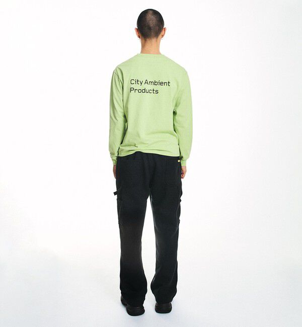 SHIPS「City Ambient Products: スタンダード ロゴ プリント ロングスリーブ Tシャツ」|Tシャツ・カットソー|