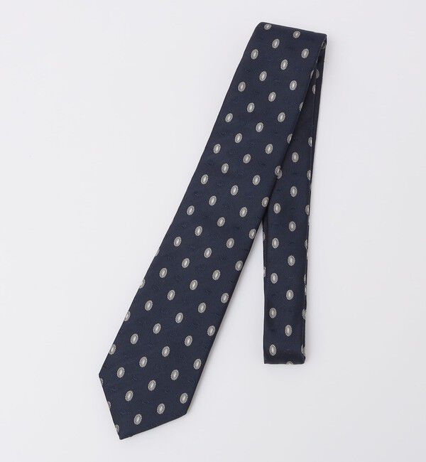 SHIPS「SHIPS: シルク レップ メダリオン ネクタイ」|ネクタイ・蝶ネクタイ|ネイビー