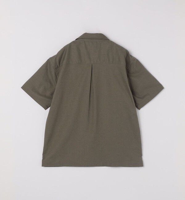 SHIPS any「SHIPS any:〈接触冷感/遮熱等〉ハイブリッドリネン オープンカラー シャツ(セットアップ対応)◇」|シャツ・ブラウス|