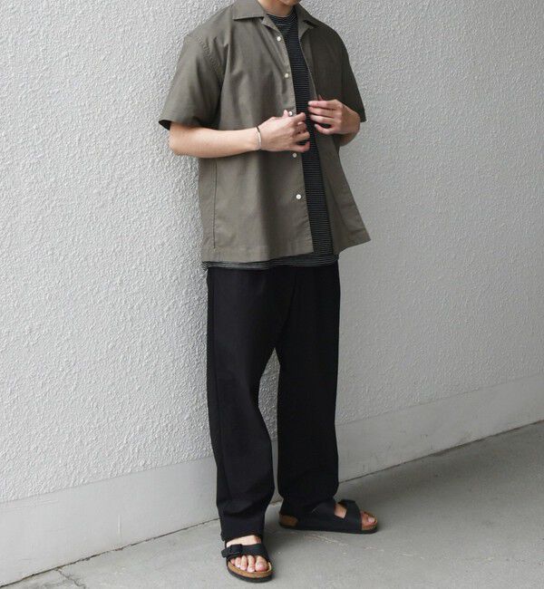 SHIPS any「SHIPS any:〈接触冷感/遮熱等〉ハイブリッドリネン オープンカラー シャツ(セットアップ対応)◇」|シャツ・ブラウス|