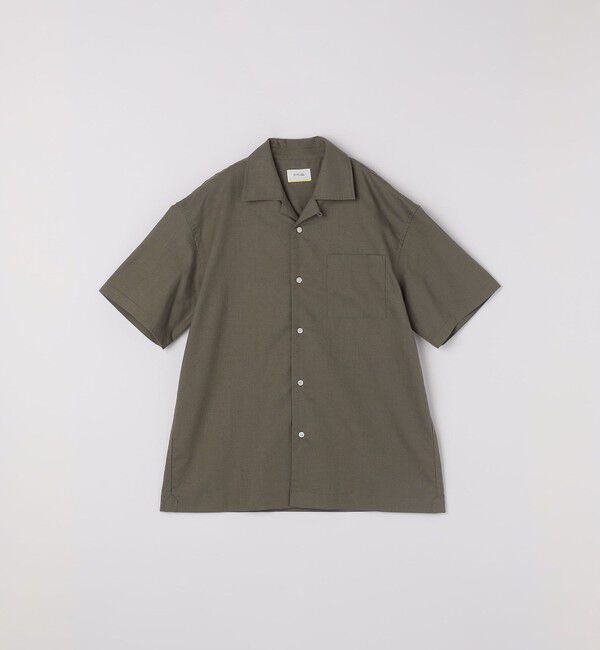 SHIPS any「SHIPS any:〈接触冷感/遮熱等〉ハイブリッドリネン オープンカラー シャツ(セットアップ対応)◇」|シャツ・ブラウス|