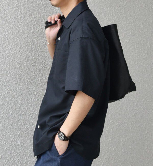 SHIPS any「SHIPS any:〈接触冷感/遮熱等〉ハイブリッドリネン オープンカラー シャツ(セットアップ対応)◇」|シャツ・ブラウス|