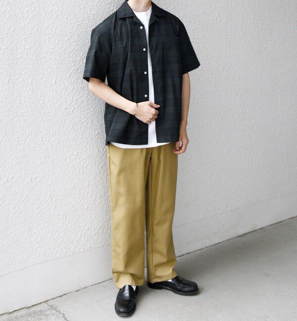 SHIPS any「SHIPS any:〈接触冷感/遮熱等〉ハイブリッドリネン オープンカラー シャツ(セットアップ対応)◇」|シャツ・ブラウス|