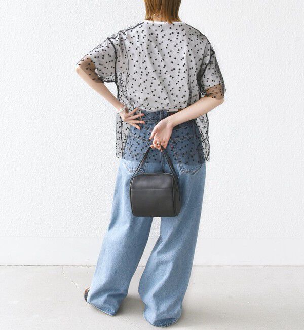 SHIPS for women「【WEB限定】スター チュール レイヤード TEE」|Tシャツ・カットソー|