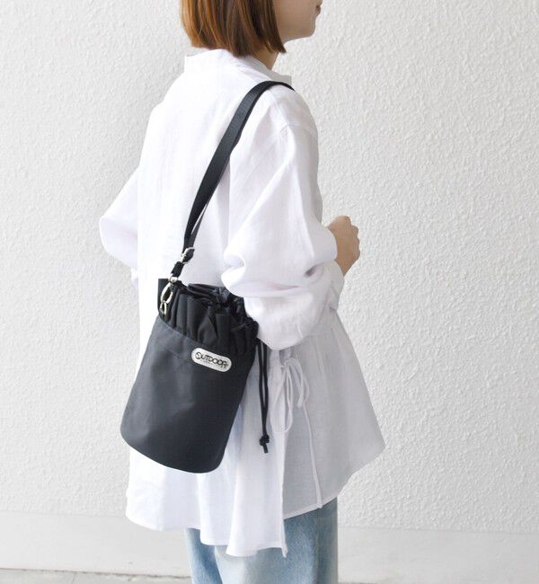 SHIPS any「SHIPS any:〈洗濯機可能〉リネン ミックス リボン ペプラム バンドカラー シャツ 2」|シャツ・ブラウス|