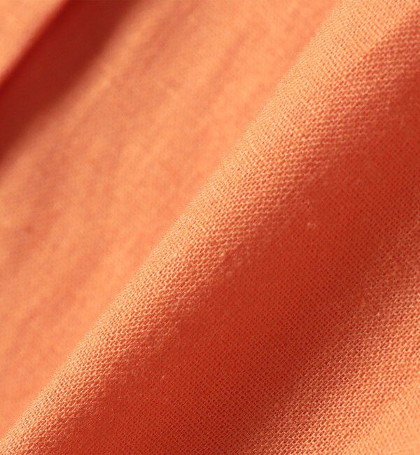 SHIPS any「SHIPS any:〈洗濯機可能〉リネン ミックス リボン ペプラム バンドカラー シャツ 2」|シャツ・ブラウス|