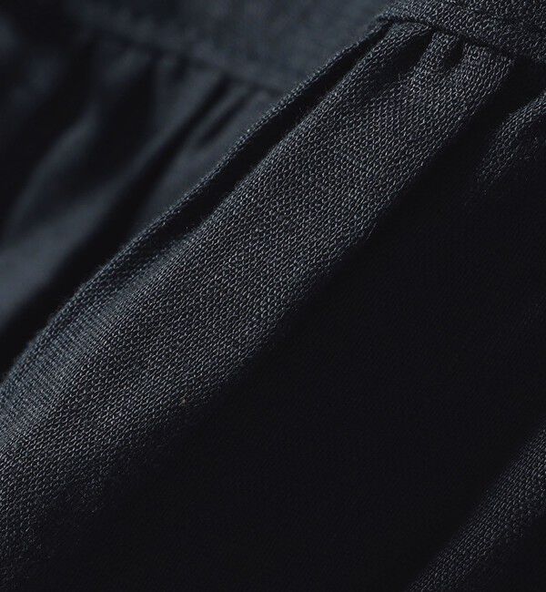 SHIPS any「SHIPS any:〈洗濯機可能〉リネン ミックス リボン ペプラム バンドカラー シャツ 2」|シャツ・ブラウス|