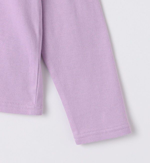 SHIPS KIDS「SHIPS KIDS:140～150cm / フラワー 刺繍 ロゴ 長袖 Tシャツ」|Tシャツ・カットソー|