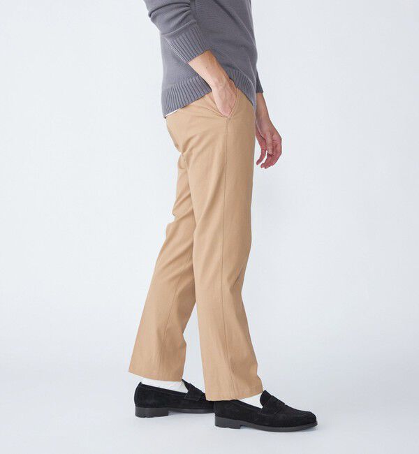 SHIPS「SHIPS: 〈手洗い可能〉ノープリーツ ツイル 4WAY ストレッチ パンツ」|スラックス|