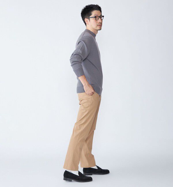 SHIPS「SHIPS: 〈手洗い可能〉ノープリーツ ツイル 4WAY ストレッチ パンツ」|スラックス|