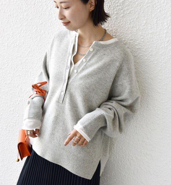 SHIPS for women「〈手洗い可能〉ウール カシミヤ 2WAY プルオーバー」|ニット・セーター|