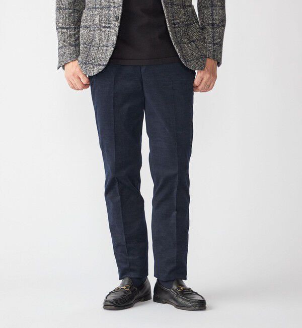 SHIPS「SHIPS: コットン ブロークン コーデュロイ スラックス」|スラックス|ネイビー