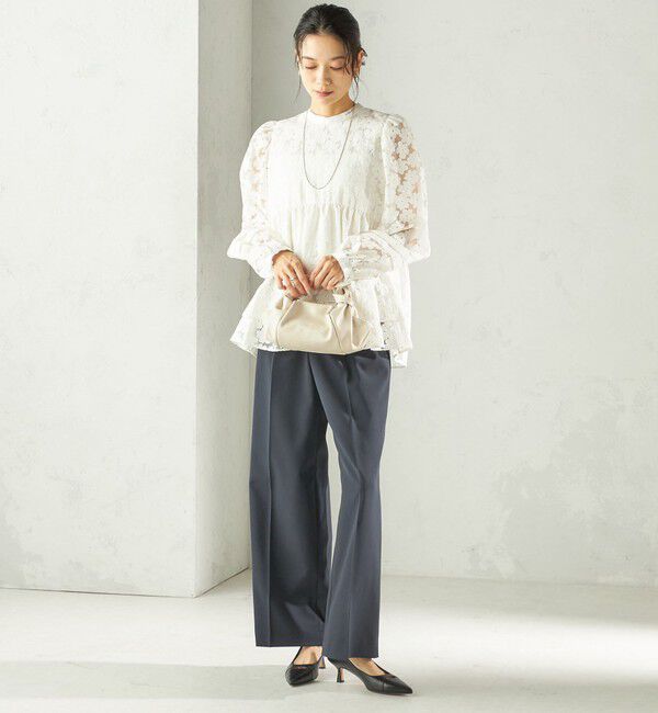 SHIPS for women「《予約》〈手洗い可能〉IPEKER オパール 加工 ブラウス（セレモニー対応可）」|シャツ・ブラウス|