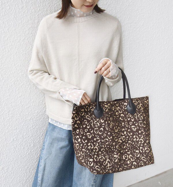 SHIPS for women「《予約》【WEB限定】ジャカード トート バッグ」|トートバッグ|ブラウン