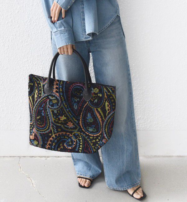 SHIPS for women「《予約》【WEB限定】ジャカード トート バッグ」|トートバッグ|