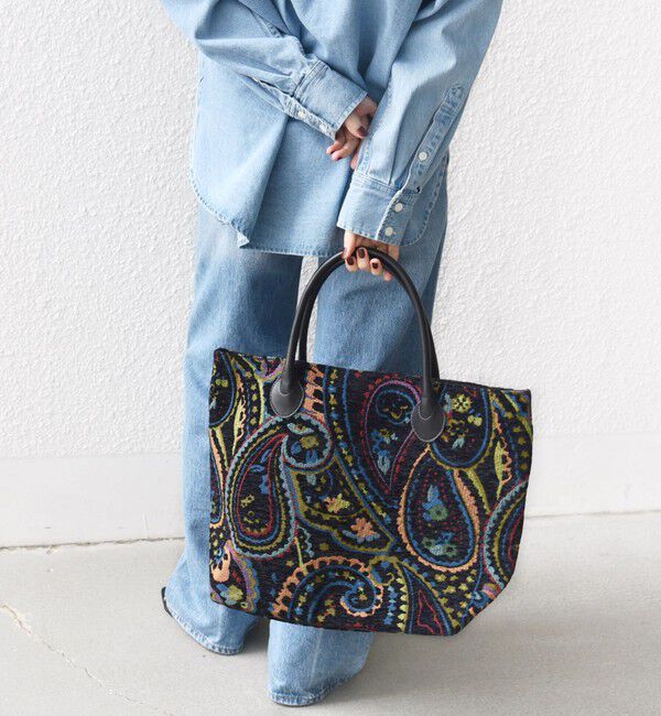 SHIPS for women「《予約》【WEB限定】ジャカード トート バッグ」|トートバッグ|