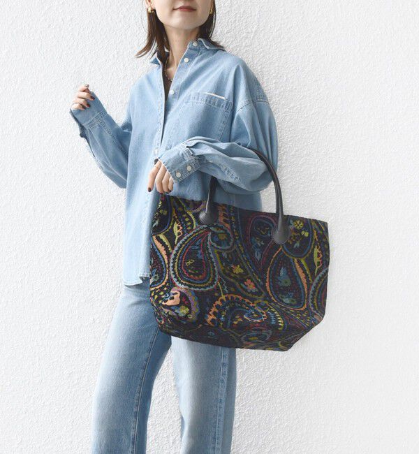 SHIPS for women「《予約》【WEB限定】ジャカード トート バッグ」|トートバッグ|