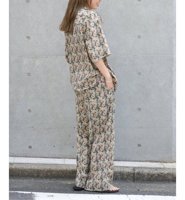 OUTDOOR PRODUCTS Usual Things「ペイズリープリントイージーパンツ セットアップ対応可」|スラックス|