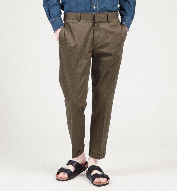 TOMORROWLAND MENS「コットンポリウレタン バックシャーリングスリムテーパードパンツ」|その他|