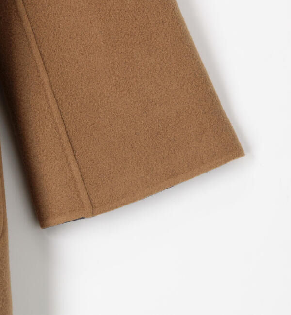 BACCA「シープモッサリバー リバーシブルコート」|ノーカラーコート|