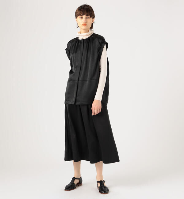 Ballsey「スライミーサテン コクーンベスト」|ベスト・ジレ|